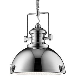 Searchlight Industrial lampa wisząca 1x60 chrom 2297CC