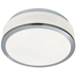 Searchlight Discs plafon 2x60W srebrny/szkło białe 7039-23SS