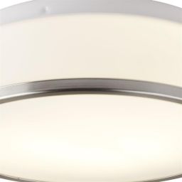 Searchlight Discs plafon 2x60W srebrny/szkło białe 7039-28SS