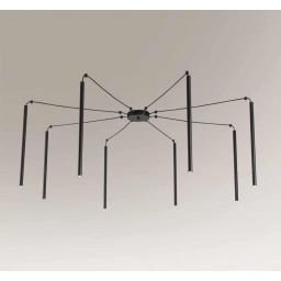 Shilo Hirabe lampa wisząca 8x8W LED czarna 7934