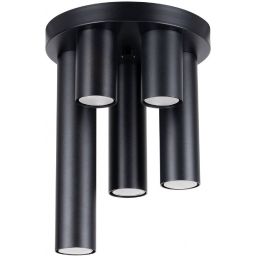 Sollux Lighting Lagos lampa podsufitowa 5x10 W czarna SL.1467