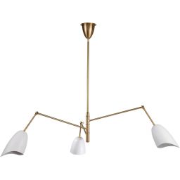 Step Into Design Ragno lampa wisząca 3x40 W biała-złota ST-8625P white
