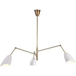 Step Into Design Ragno lampa wisząca 3x40 W biała-złota ST-8625P white