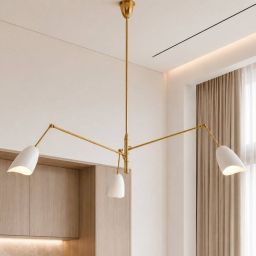 Step Into Design Ragno lampa wisząca 3x40 W biała-złota ST-8625P white