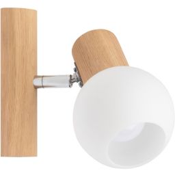 Spot-Light Karin kinkiet 1x40W dąb olejowany/biały 2231174