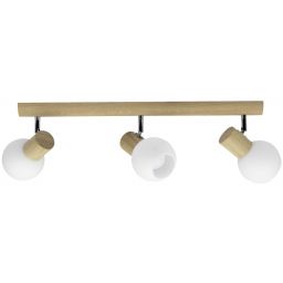 Spot-Light Karin lampa podsufitowa 3x40W dąb olejowany/biały 2231374
