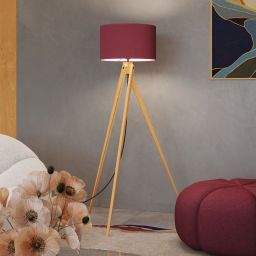 Sollux Lighting Natt lampa stojąca 1x15 W burgund SL.1907