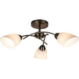 Spot-Light Viletta lampa podsufitowa 3x60W patyna/biały 8141311
