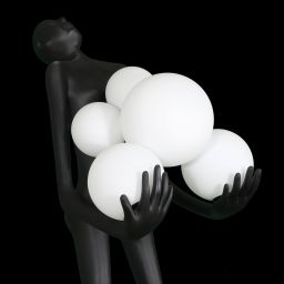 Step Into Design Woman lampa stojąca 6x40 W czarna F9312