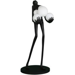 Step Into Design Woman lampa stojąca 6x40 W czarna F9312