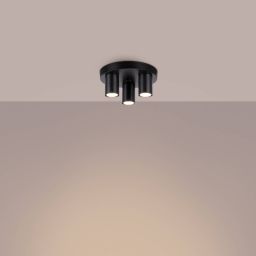 Sollux Lighting Lagos lampa podsufitowa 3x10 W czarna SL.1466