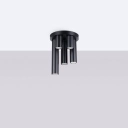 Sollux Lighting Lagos lampa podsufitowa 5x10 W czarna SL.1467