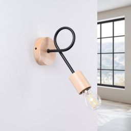 Sollux Lighting Ember kinkiet 1x15 W czarny SL.1476