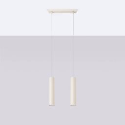 Sollux Lighting Lagos lampa wisząca 2x10 W beżowa SL.1480
