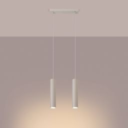 Sollux Lighting Lagos lampa wisząca 2x10 W beżowa SL.1480