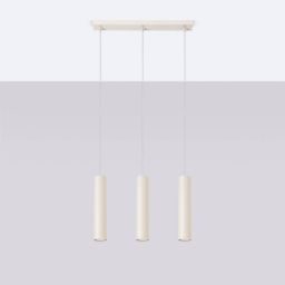 Sollux Lighting Lagos lampa wisząca 3x10 W beżowa SL.1481