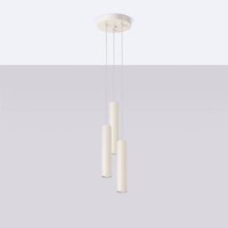 Sollux Lighting Lagos lampa wisząca 3x10 W beżowa SL.1482