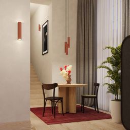 Sollux Lighting Lagos lampa wisząca 2x10 W czerwona SL.1490