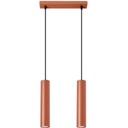 Sollux Lighting Lagos lampa wisząca 2x10 W czerwona SL.1490