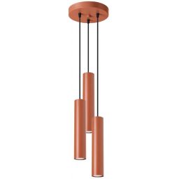 Sollux Lighting Lagos lampa wisząca 3x10 W czerwona SL.1492