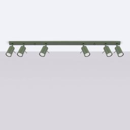 Sollux Lighting Ring lampa podsufitowa 6x10 W zielona SL.1505