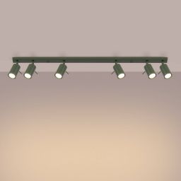 Sollux Lighting Ring lampa podsufitowa 6x10 W zielona SL.1505