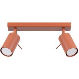 Sollux Lighting Ring lampa podsufitowa 2x10 W czerwona SL.1507