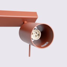 Sollux Lighting Ring lampa podsufitowa 3x10 W czerwona SL.1508