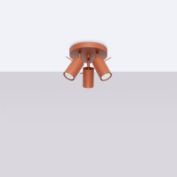 Sollux Lighting Ring lampa podsufitowa 3x10 W czerwona SL.1509