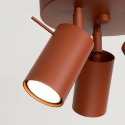 Sollux Lighting Ring lampa podsufitowa 3x10 W czerwona SL.1509
