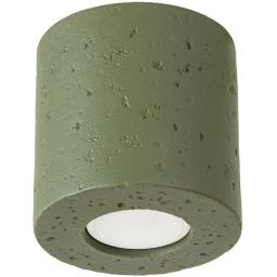 Sollux Lighting Orbis lampa podsufitowa 1x10 W zielona SL.1841