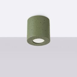 Sollux Lighting Orbis lampa podsufitowa 1x10 W zielona SL.1841