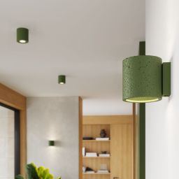 Sollux Lighting Orbis lampa podsufitowa 1x10 W zielona SL.1841