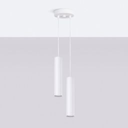 Sollux Lighting Lagos lampa wisząca 2x10 W biała SL.1868