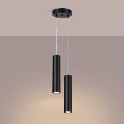 Sollux Lighting Lagos lampa wisząca 2x10 W czarna SL.1869
