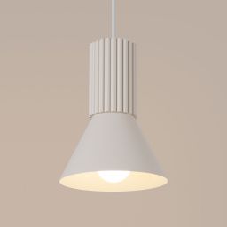 Sollux Lighting Estria lampa wisząca 1x10 W beżowa SL.1870