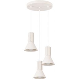 Sollux Lighting Estria lampa wisząca 3x10 W biała SL.1871
