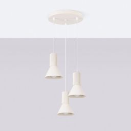 Sollux Lighting Estria lampa wisząca 3x10 W biała SL.1871
