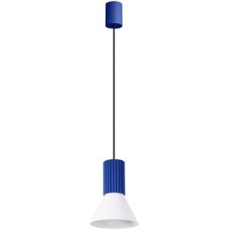 Sollux Lighting Estria lampa wisząca 1x10 W biała-niebieska SL.1874