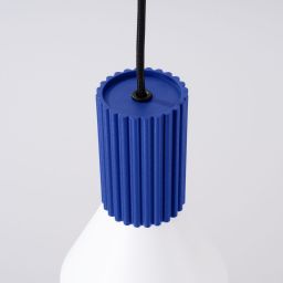 Sollux Lighting Estria lampa wisząca 1x10 W biała-niebieska SL.1874