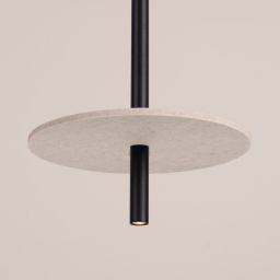 Sollux Lighting Feltro lampa wisząca 1x8 W czarna/beżowa SL.1879