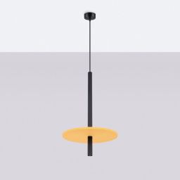 Sollux Lighting Feltro lampa wisząca 1x8 W czarna/żółta SL.1880
