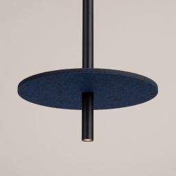 Sollux Lighting Feltro lampa wisząca 1x8 W czarna/niebieska SL.1881
