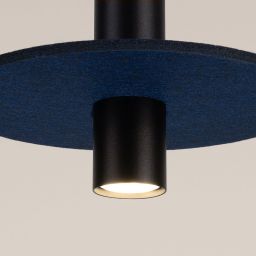 Sollux Lighting Pelta lampa wisząca 1x10 W czarna/niebieska SL.1884