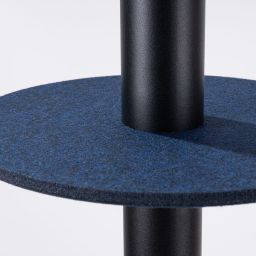 Sollux Lighting Pelta lampa wisząca 1x10 W czarna/niebieska SL.1884