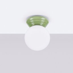 Sollux Lighting Zori lampa podsufitowa 1x8 W zielona SL.1900