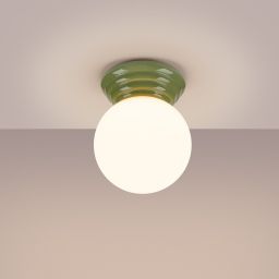 Sollux Lighting Zori lampa podsufitowa 1x8 W zielona SL.1900
