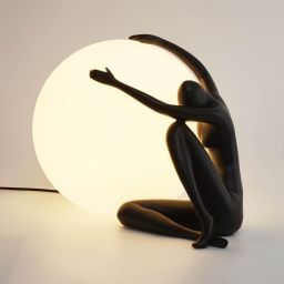Step Into Design Woman lampa stołowa 1x40 W czarna ST-6020-A BLACK