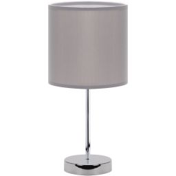 Strühm Agnes lampa stołowa 1x2 W chrom-szara 03147