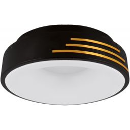 Strühm Librus plafon 1x24 W czarny-złoty 04164